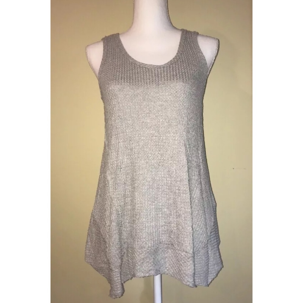 Paper Crane Anthropologie Tank Top Gray Size Small